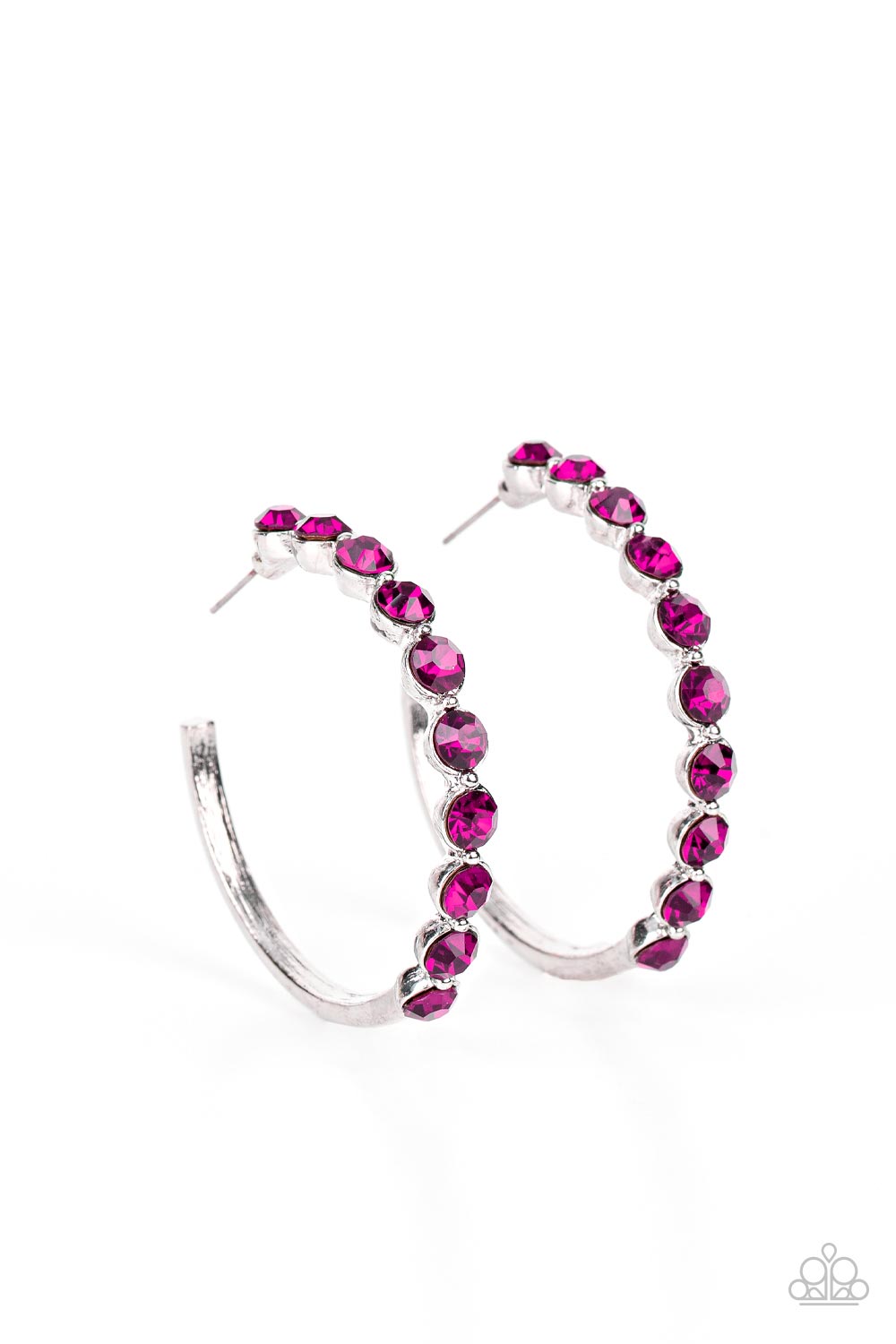 Photo Finish - pink - Paparazzi earrings