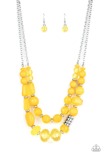 Pina Colada Paradise - yellow - Paparazzi necklace