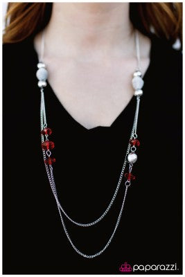 Pinch Me, Im Dreaming! - Red - Paparazzi necklace