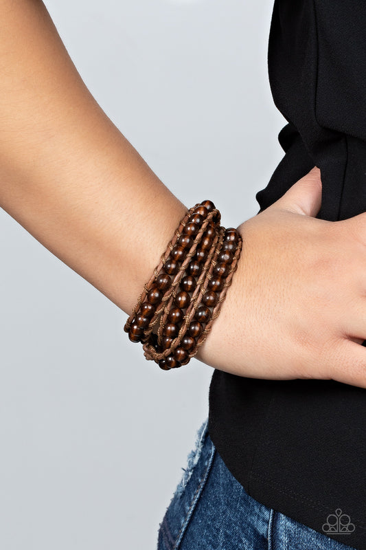 Pine Paradise - brown - Paparazzi bracelet