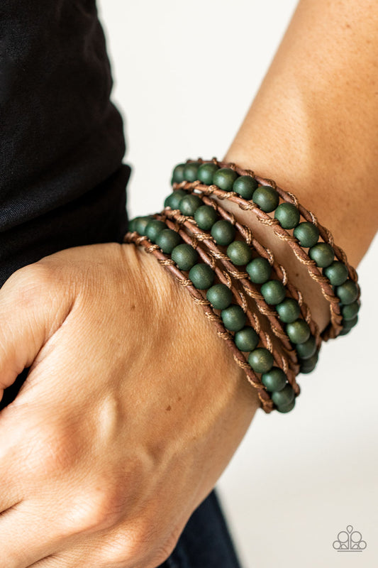 Pine Paradise - green - Paparazzi bracelet