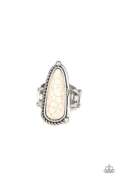 Pioneer Plains - white - Paparazzi ring