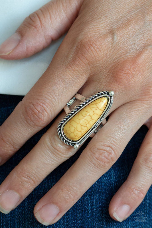 Pioneer Plains-yellow-Paparazzi ring