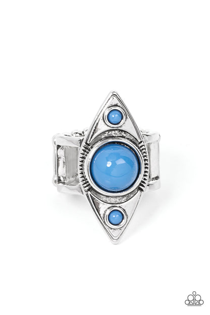 Pivoting Point - blue - Paparazzi ring