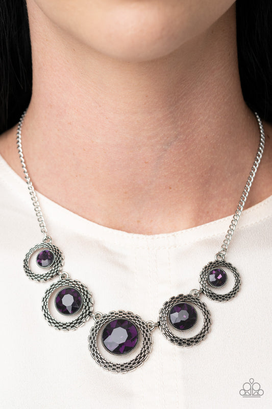 Pixel Perfect - purple - Paparazzi necklace