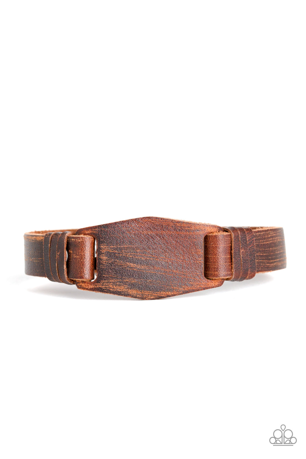 Plainly Pioneer - brown - Paparazzi bracelet