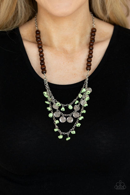 Plains Paradise - green - Paparazzi necklace