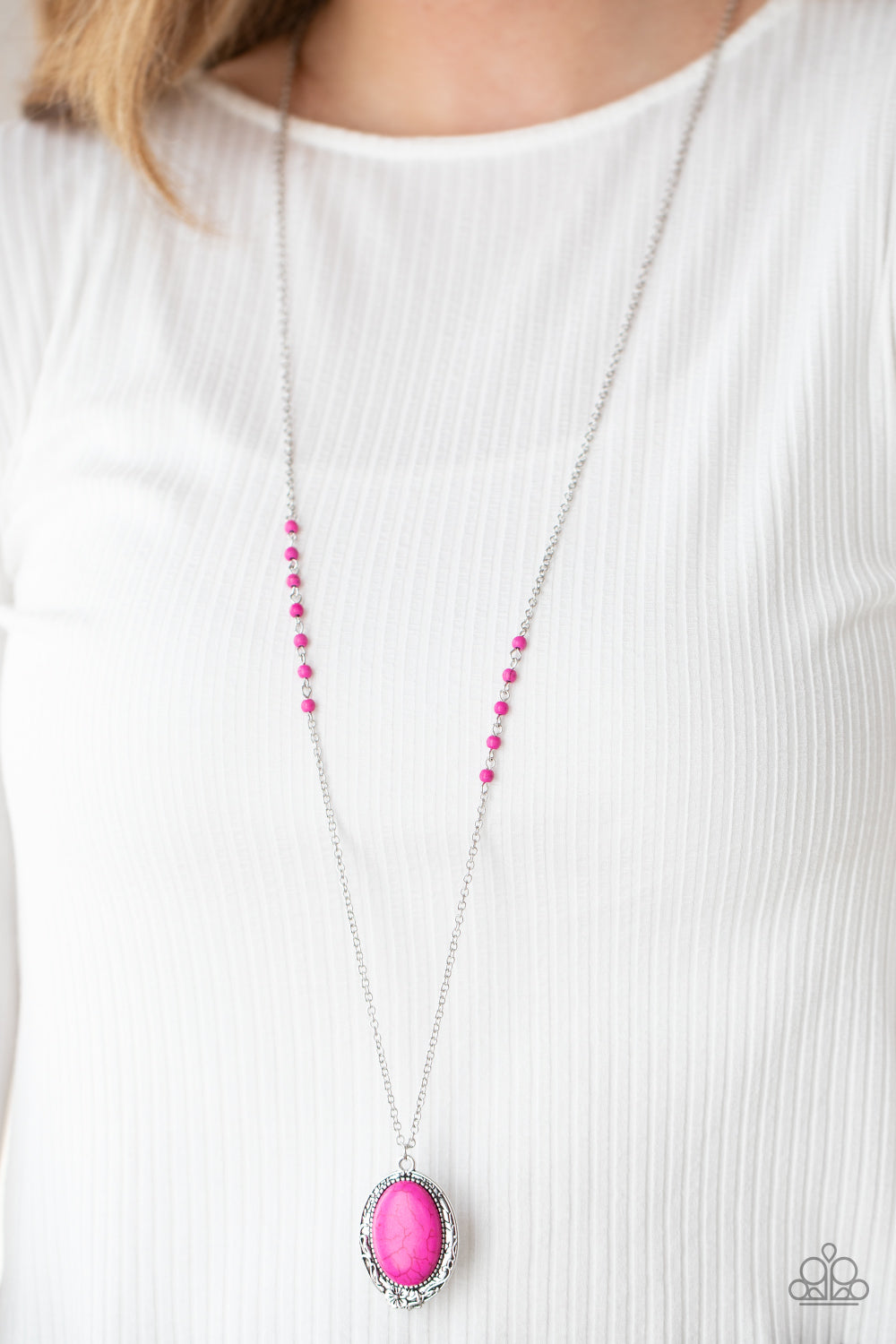 Plateau Paradise - pink - Paparazzi necklace