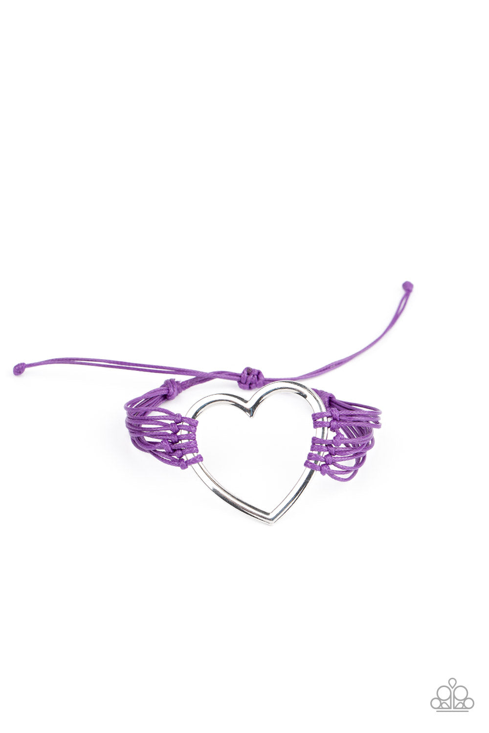 Playing With My HEARTSTRINGS - purple - Paparazzi bracelet