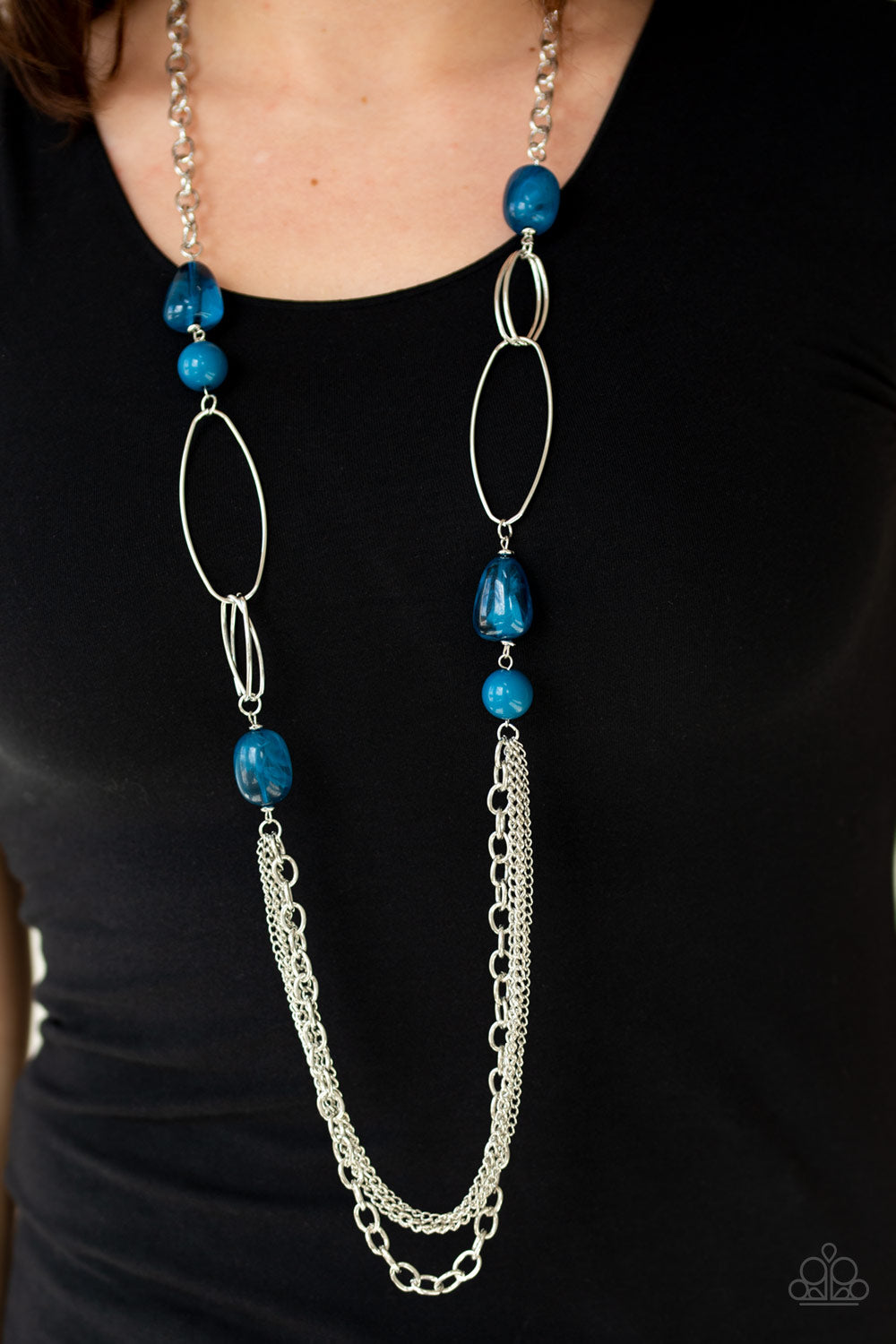 Pleasant Promenade - blue - Paparazzi necklace