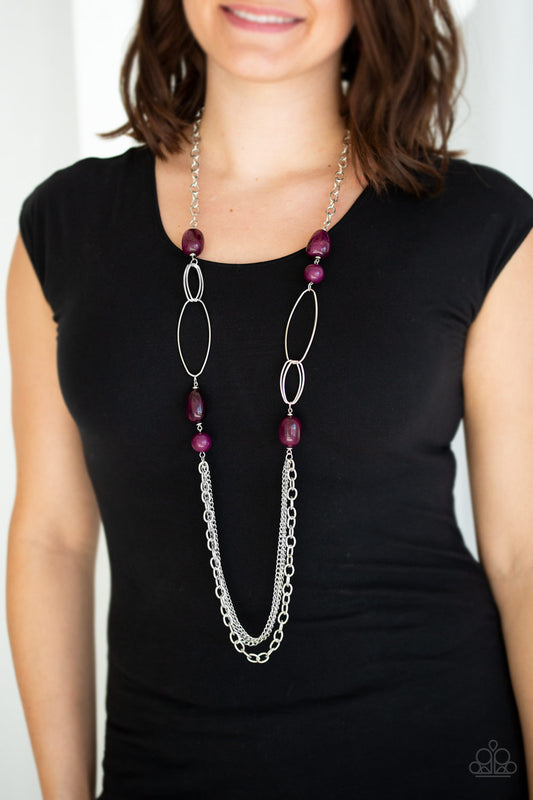 Pleasant Promenade - purple - Paparazzi necklace