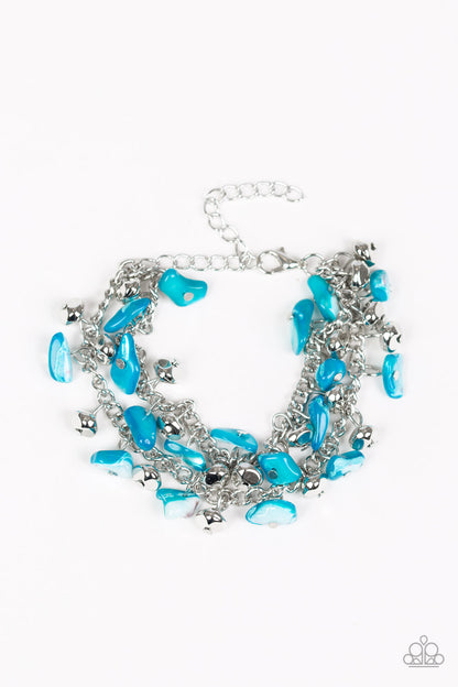 Plentiful Pebbles - blue - Paparazzi bracelet