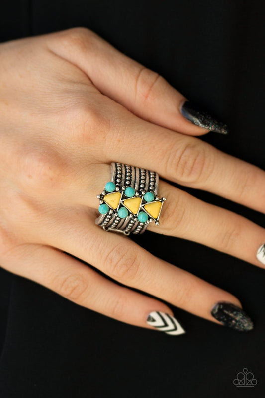 Point Me To Phoenix - yellow - Paparazzi ring