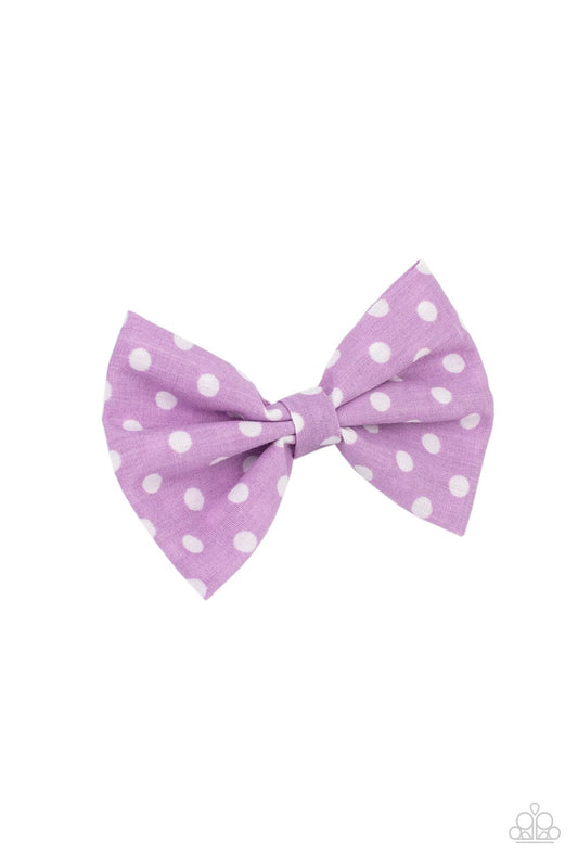 Polka Dot Delight - purple - Paparazzi hair clip