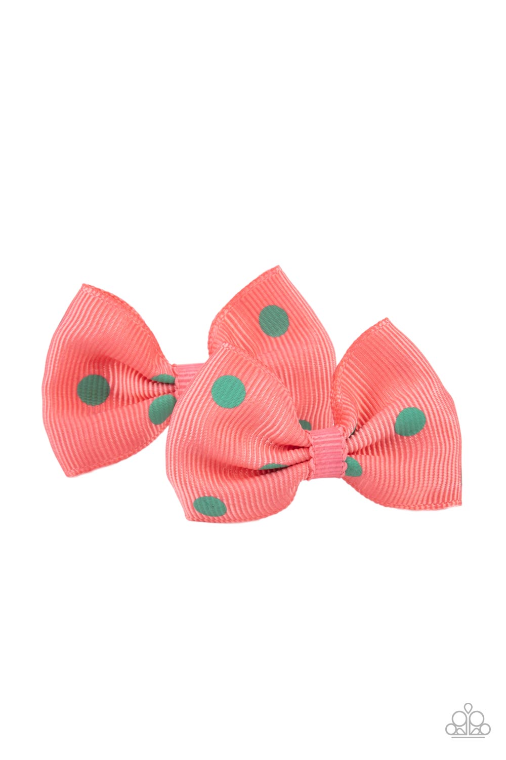 Polka Dot Drama - orange - Paparazzi hair clip