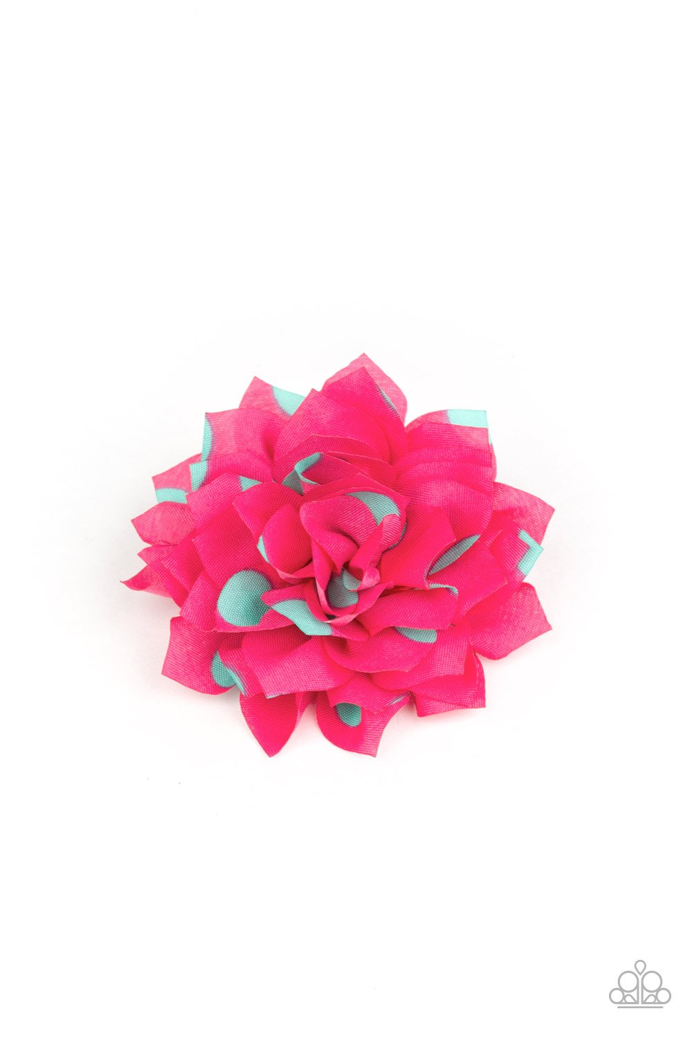 Polka Perfection-pink-Paparazzi hair clip