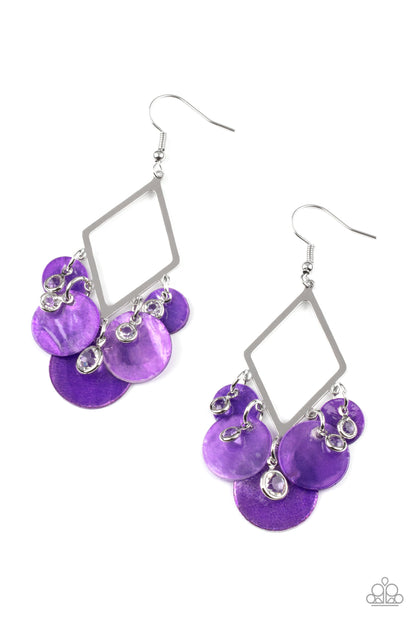 Pomp And Circumstance - purple - Paparazzi earrings