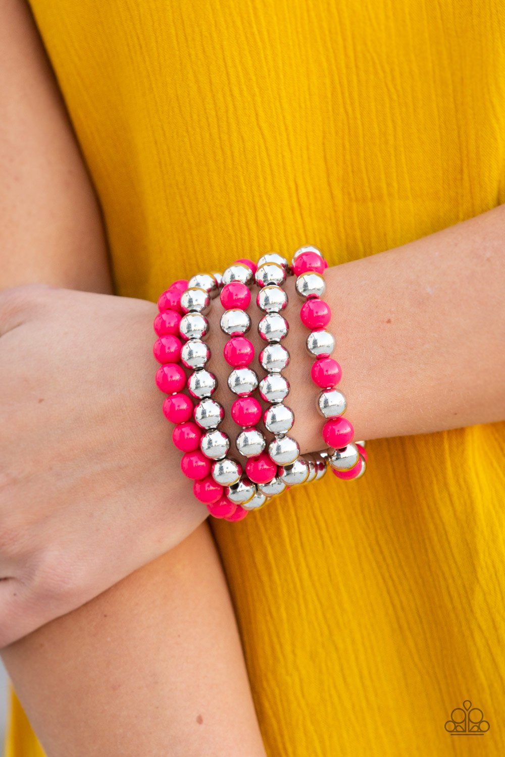 Pop-YOU-lar Culture-pink-Paparazzi bracelet
