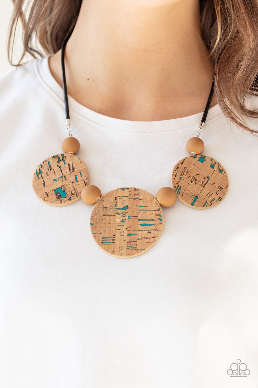 Pop the Cork-blue-Paparazzi necklace