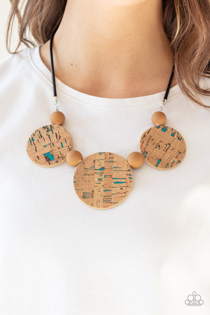 Pop the Cork-blue-Paparazzi necklace