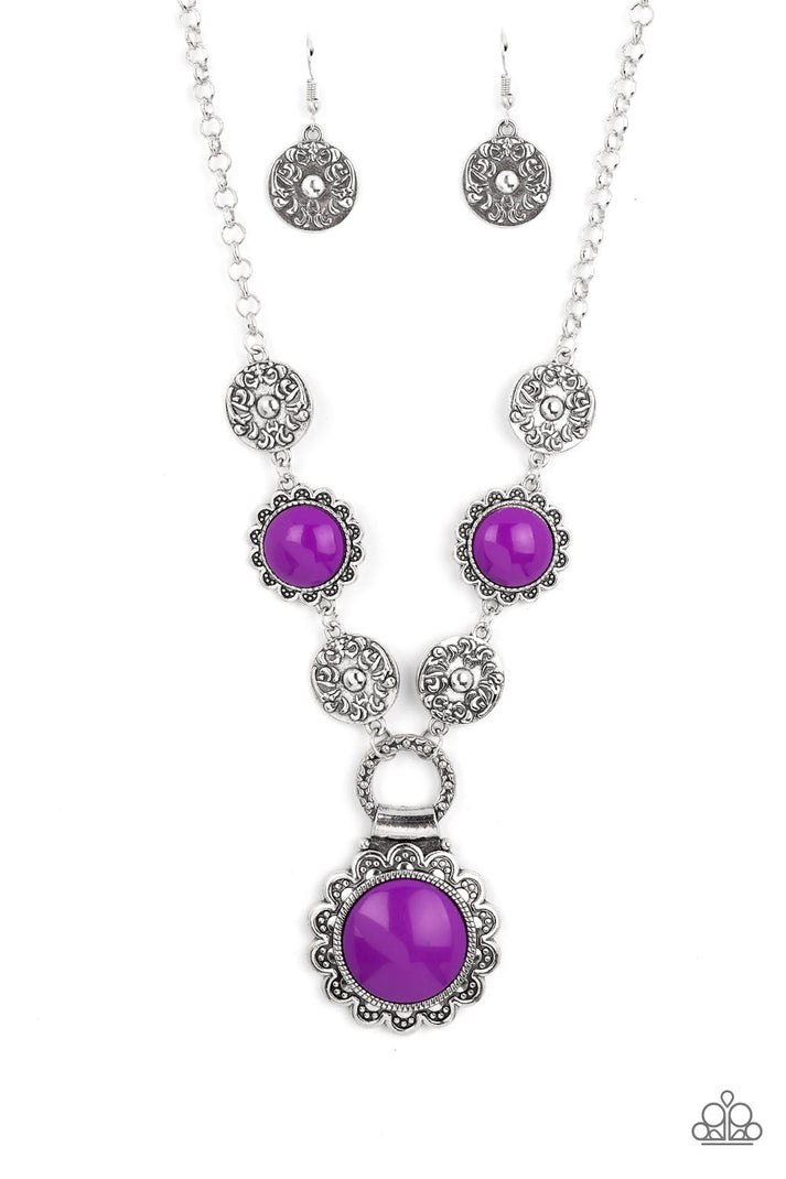 Poppy Persuasion - purple - Paparazzi necklace – JewelryBlingThing