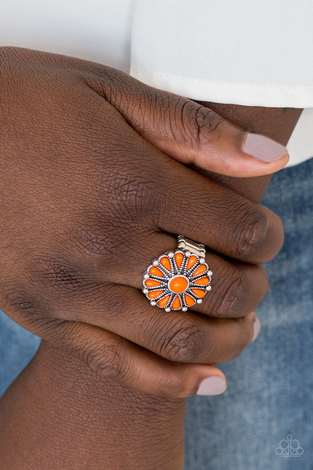 Poppy Pop-tastic - orange - Paparazzi ring