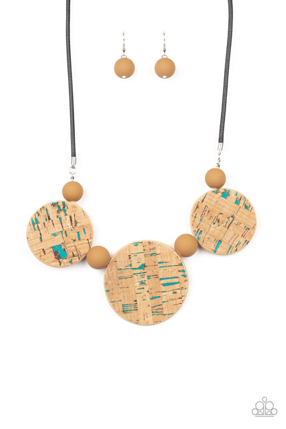 Pop the Cork - blue - Paparazzi necklace