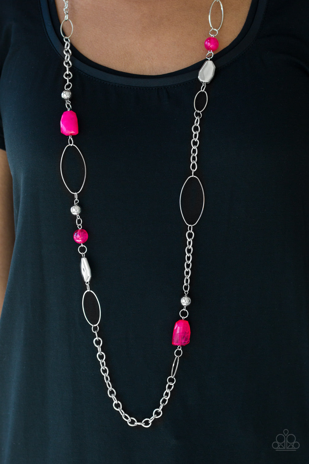 Popular Demand - pink - Paparazzi necklace