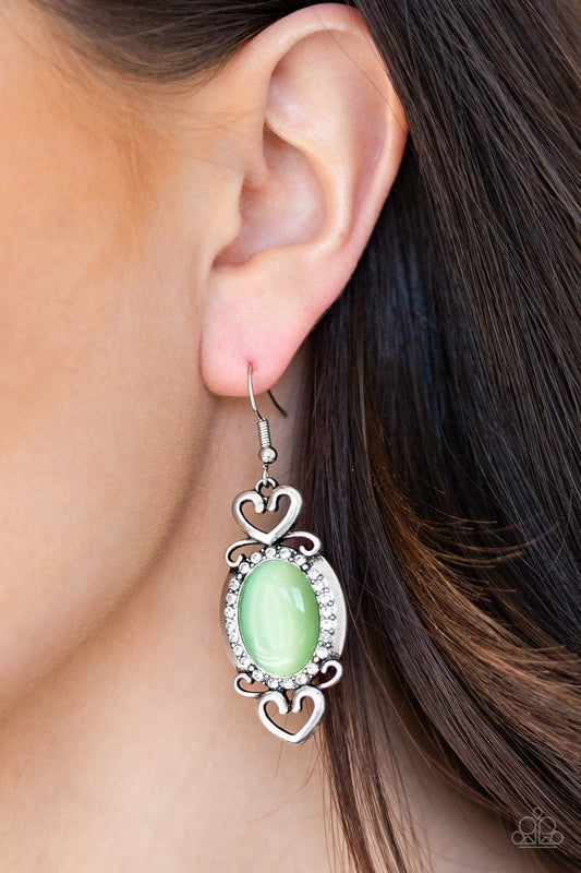 Port Royal Princess-green-Paparazzi earrings