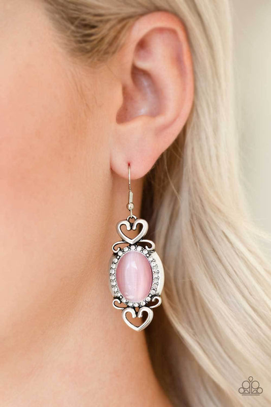 Port Royal Princess-pink-Paparazzi earrings