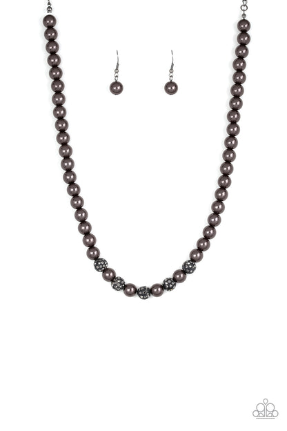 Posh Boss - black - Paparazzi necklace