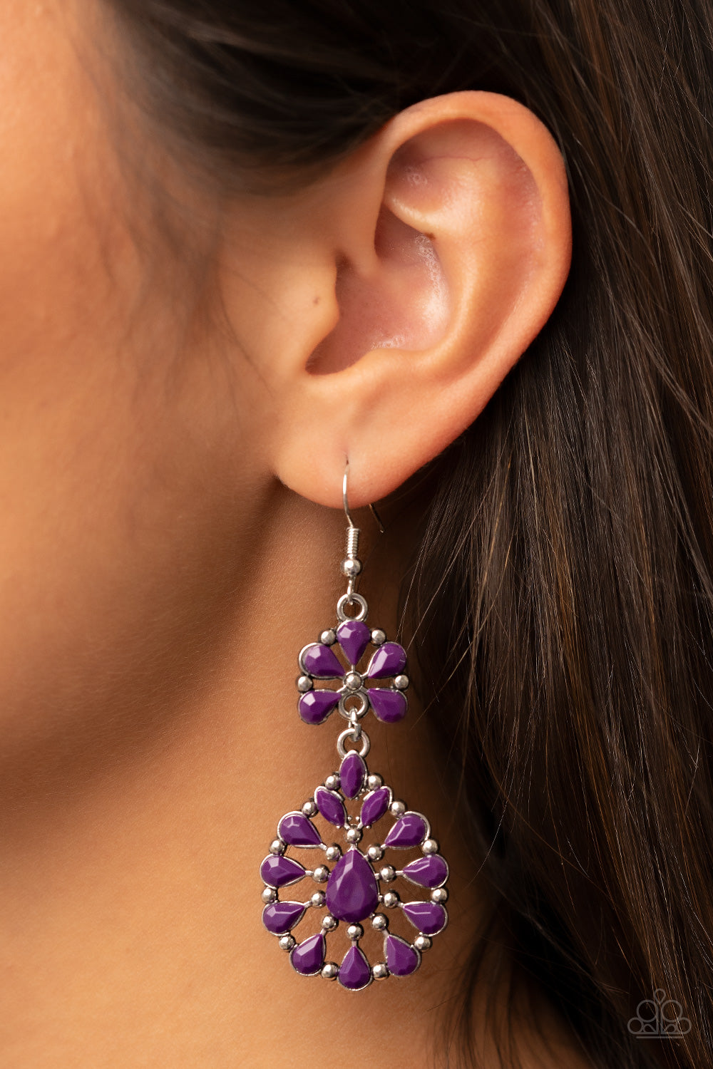 Posh Palooza - purple - Paparazzi earrings