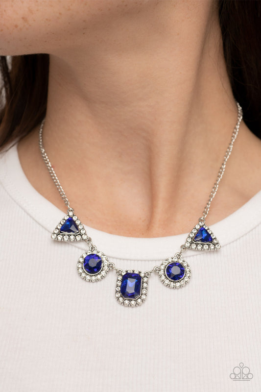 Posh Party Avenue - blue - Paparazzi necklace