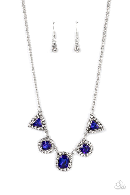 Posh Party Avenue - blue - Paparazzi necklace