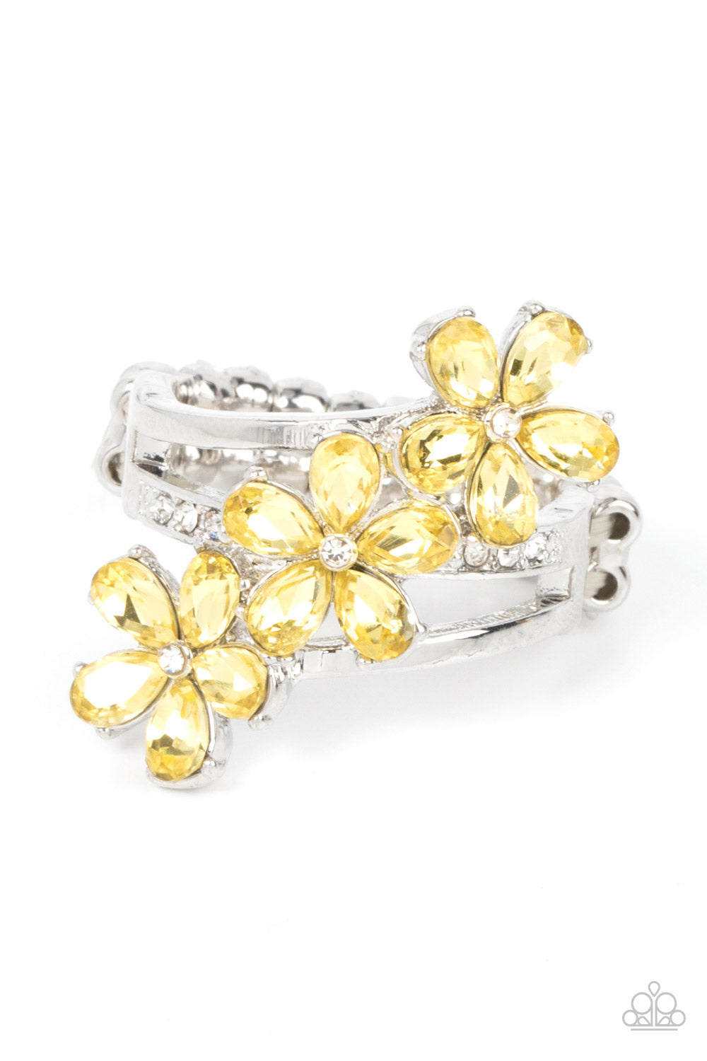 Posh Petals - yellow - Paparazzi ring
