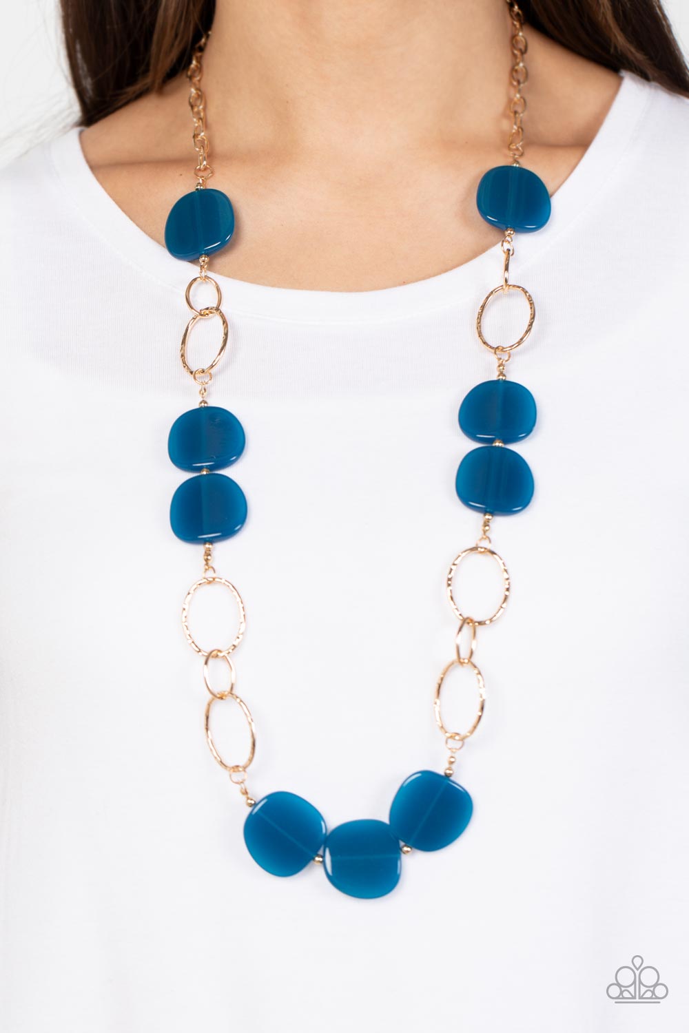Posh Promenade - blue - Paparazzi necklace