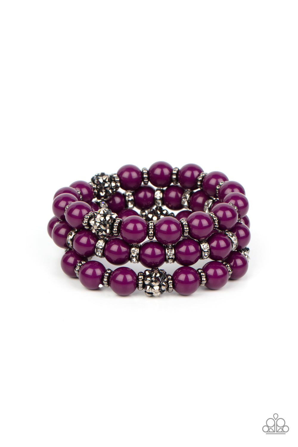 Poshly Packing - purple - Paparazzi bracelet