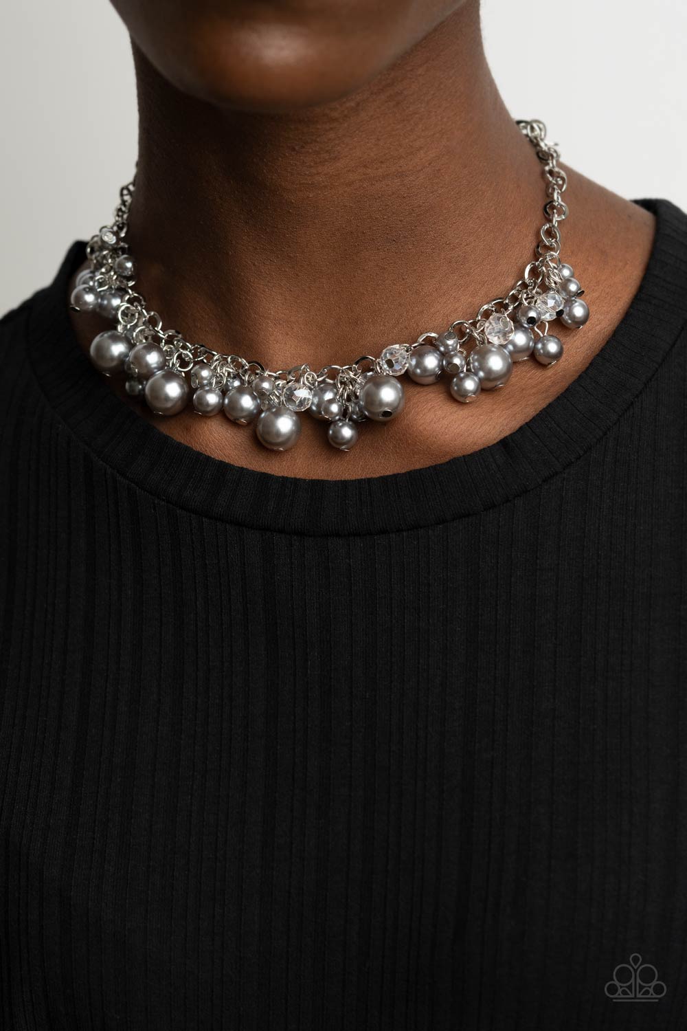 Positively PEARL-escent - silver - Paparazzi necklace