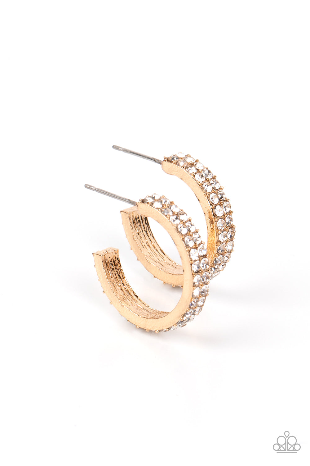 Positively Petite - gold - Paparazzi earrings