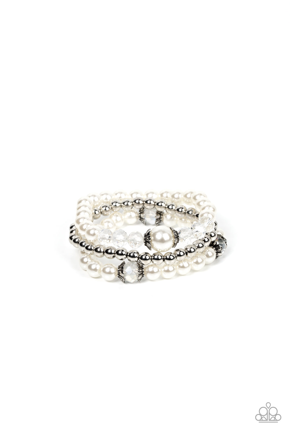 Positively Polished - white - Paparazzi bracelet – JewelryBlingThing