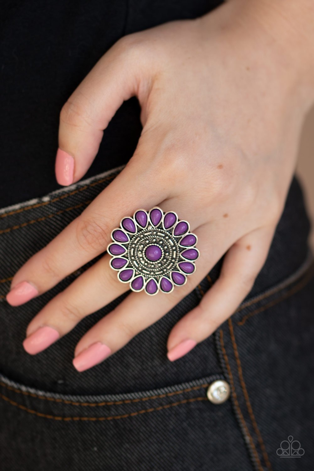 Posy Paradise-purple-Paparazzi ring