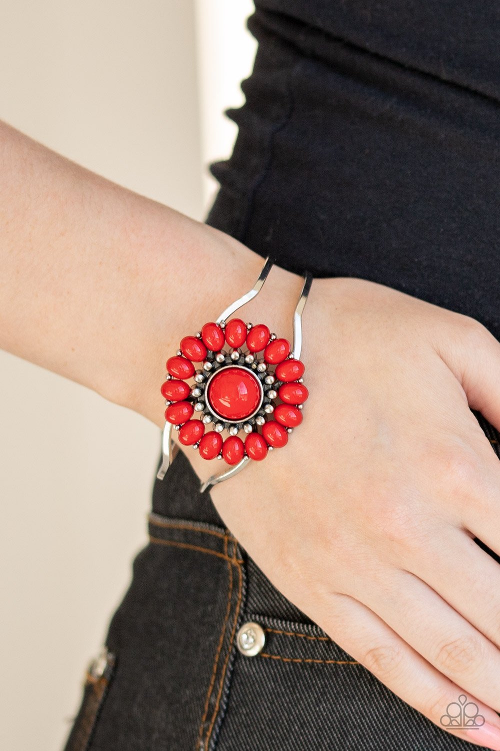 Posy Pop-red-Paparazzi bracelet