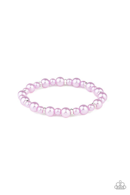 Powder and Pearls - purple - Paparazzi bracelet