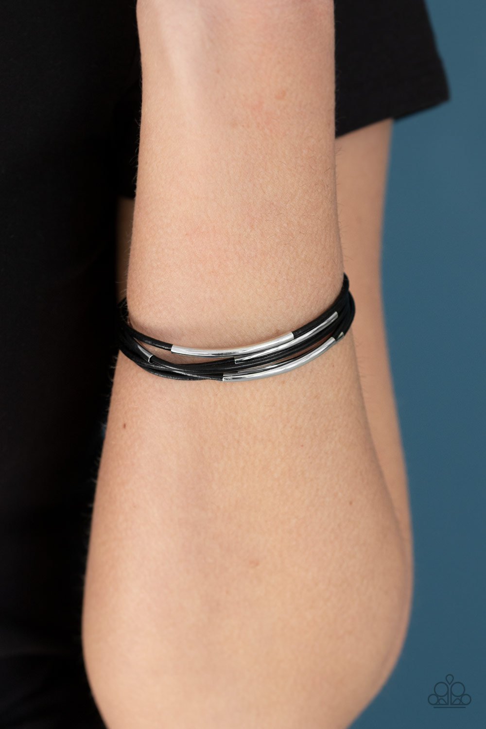 Power Cord-black-Paparazzi bracelet