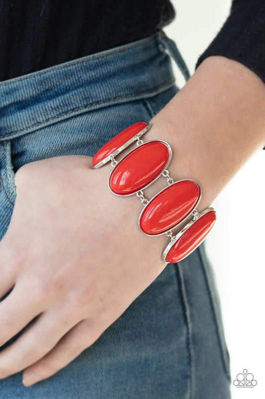 Power Pop-red-Paparazzi bracelet