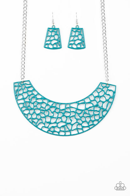 Powerful Prowl - blue - Paparazzi necklace