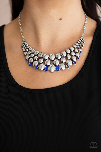 Powerhouse Party - blue - Paparazzi necklace