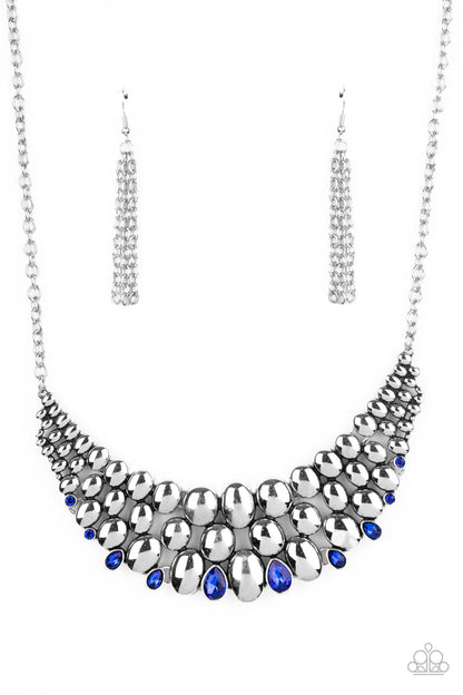 Powerhouse Party - blue - Paparazzi necklace