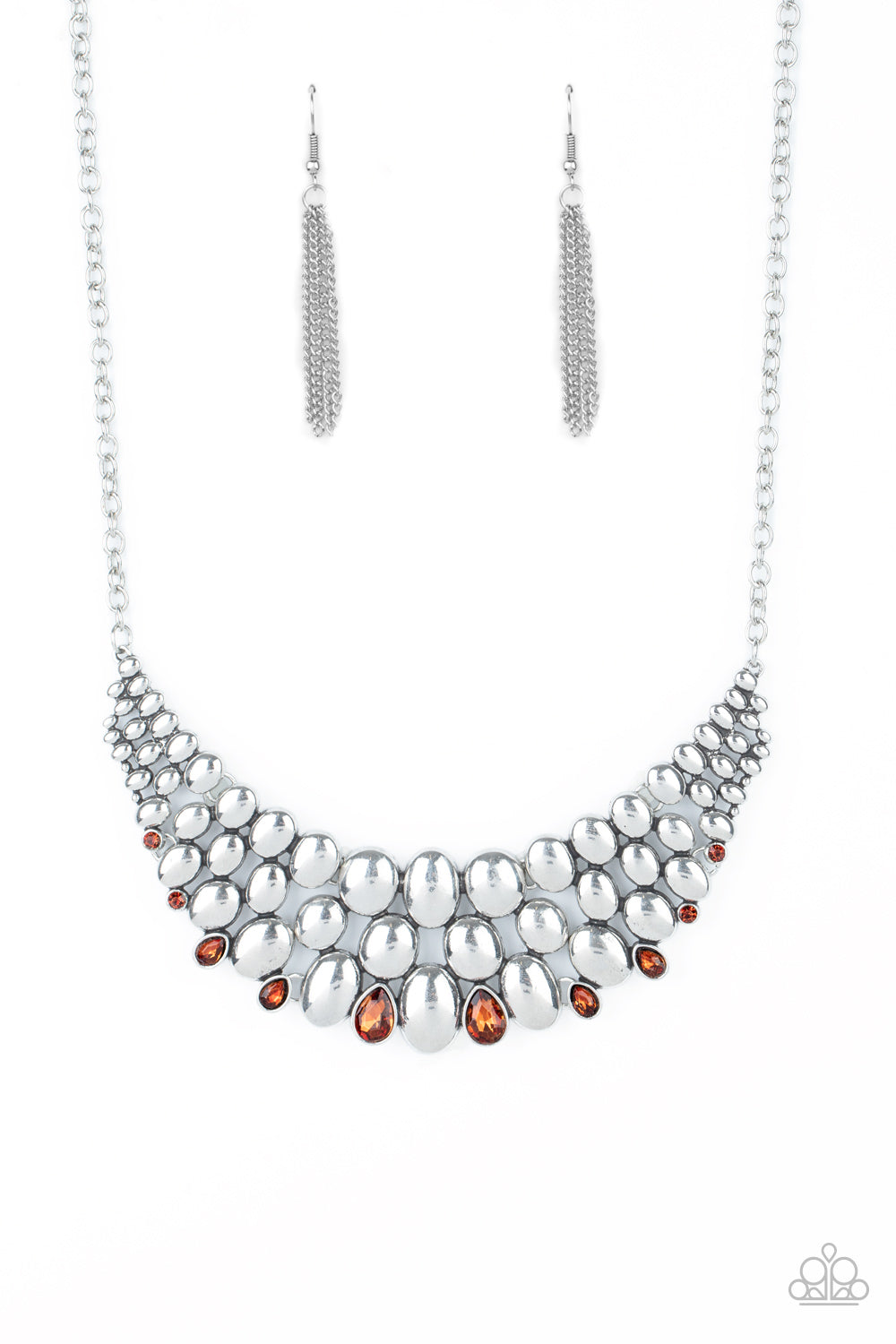 Powerhouse Party - brown - Paparazzi necklace