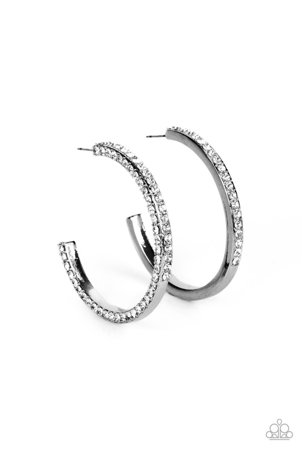 Powerhouse Precision - black - Paparazzi earrings – JewelryBlingThing